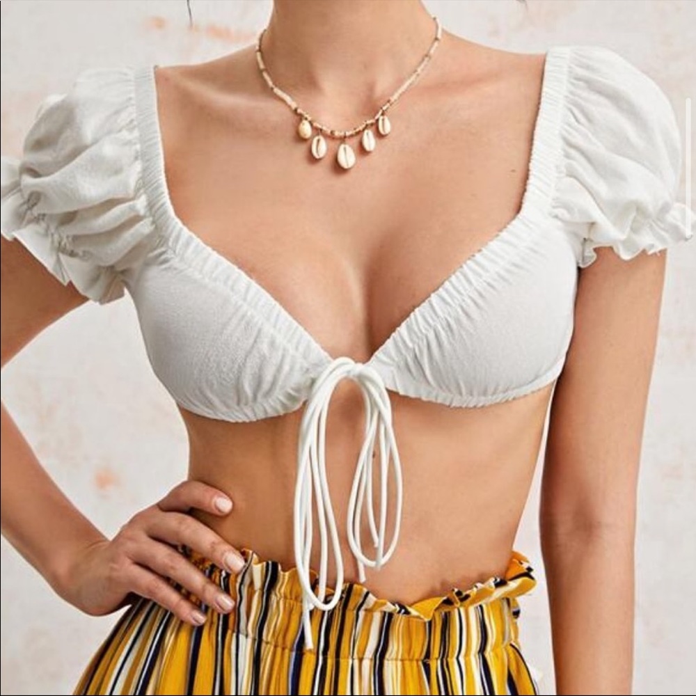 Tie front top